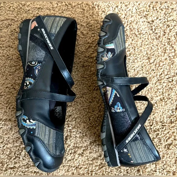 Skechers Bikers Flirt in Black - Picture 3 of 7